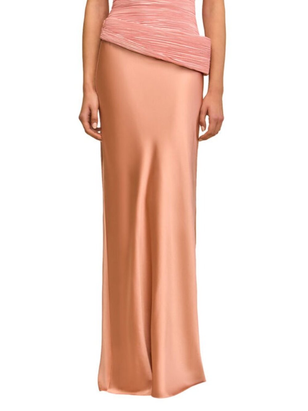 Cult Gaia Chantel Luxe Silk Maxi Skirt in Petal Size Small NWT